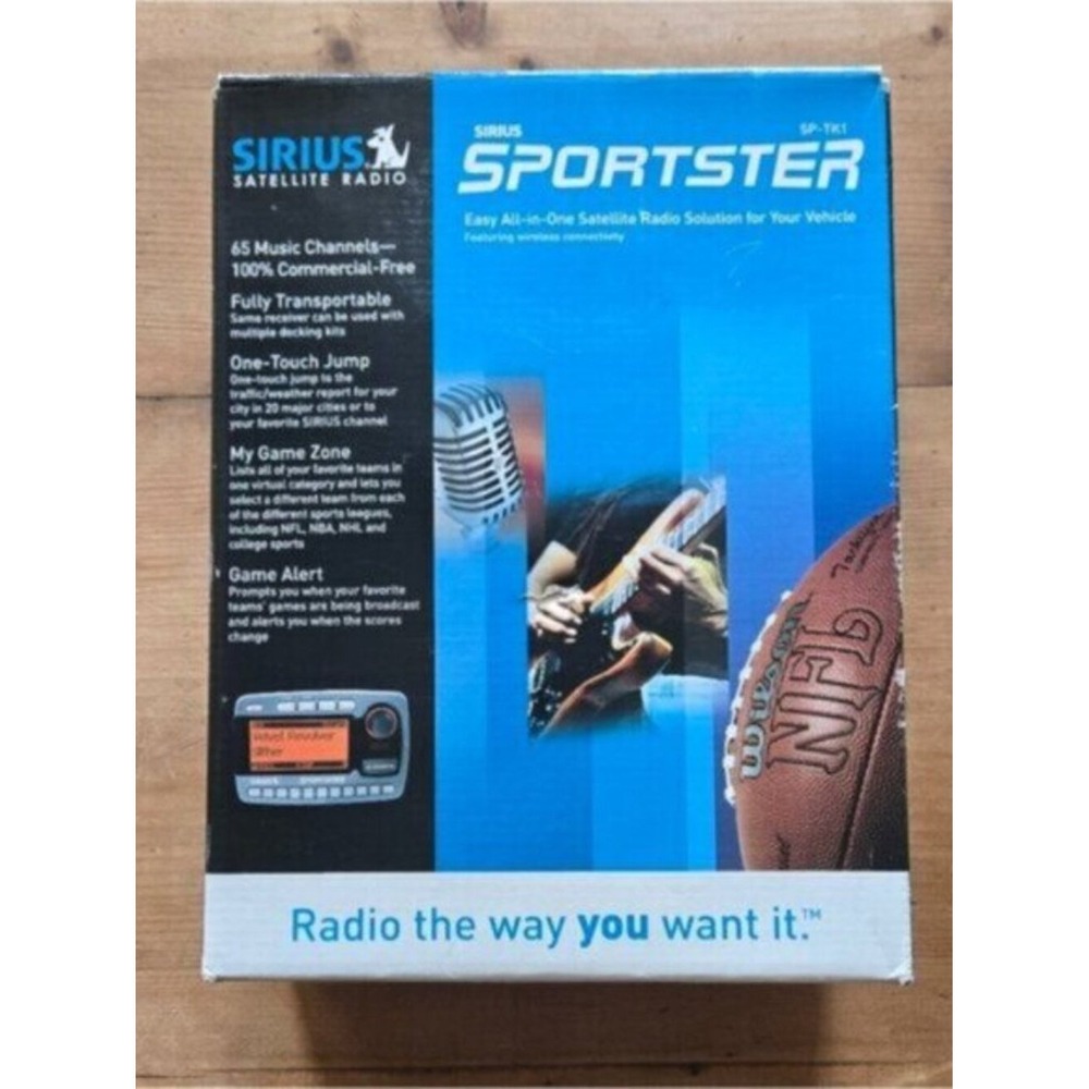 NIB Sirius Sportster Satellite Radio SP-TK1